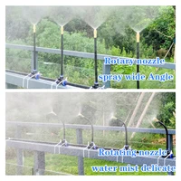 5-20M Universal Automatic Irrigation Sprinkler Kit Rotating Copper Nozzle Garden Balcony Atomization Sprinkler Watering Kits 6
