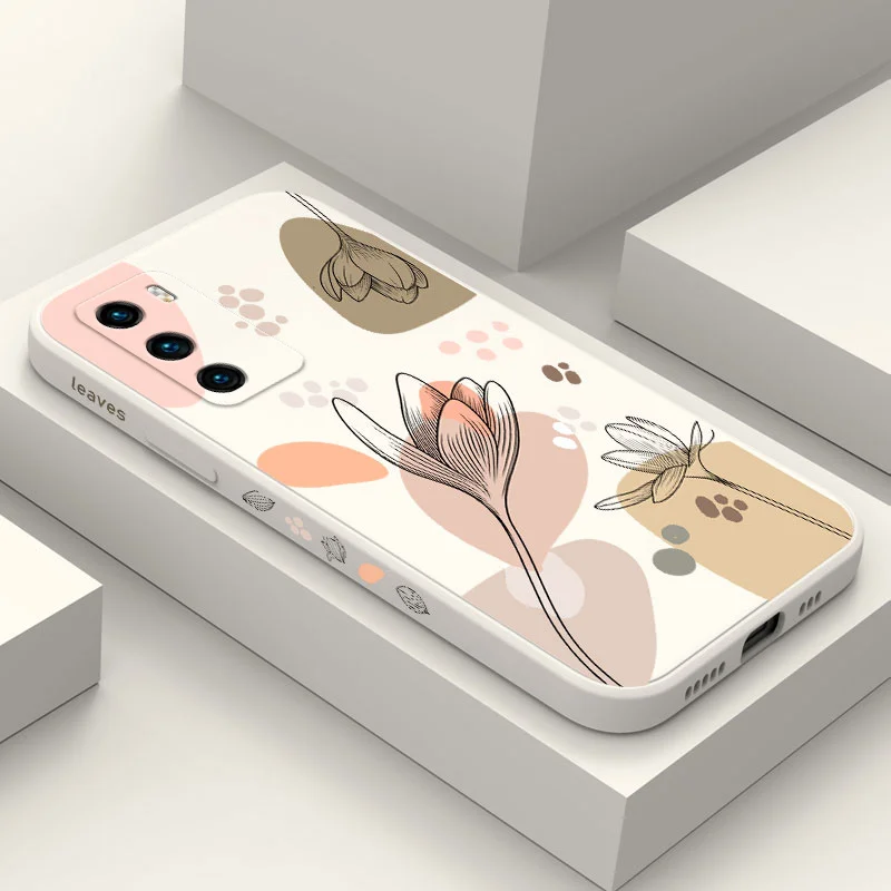 Floral Artistic Line Design Phone Case