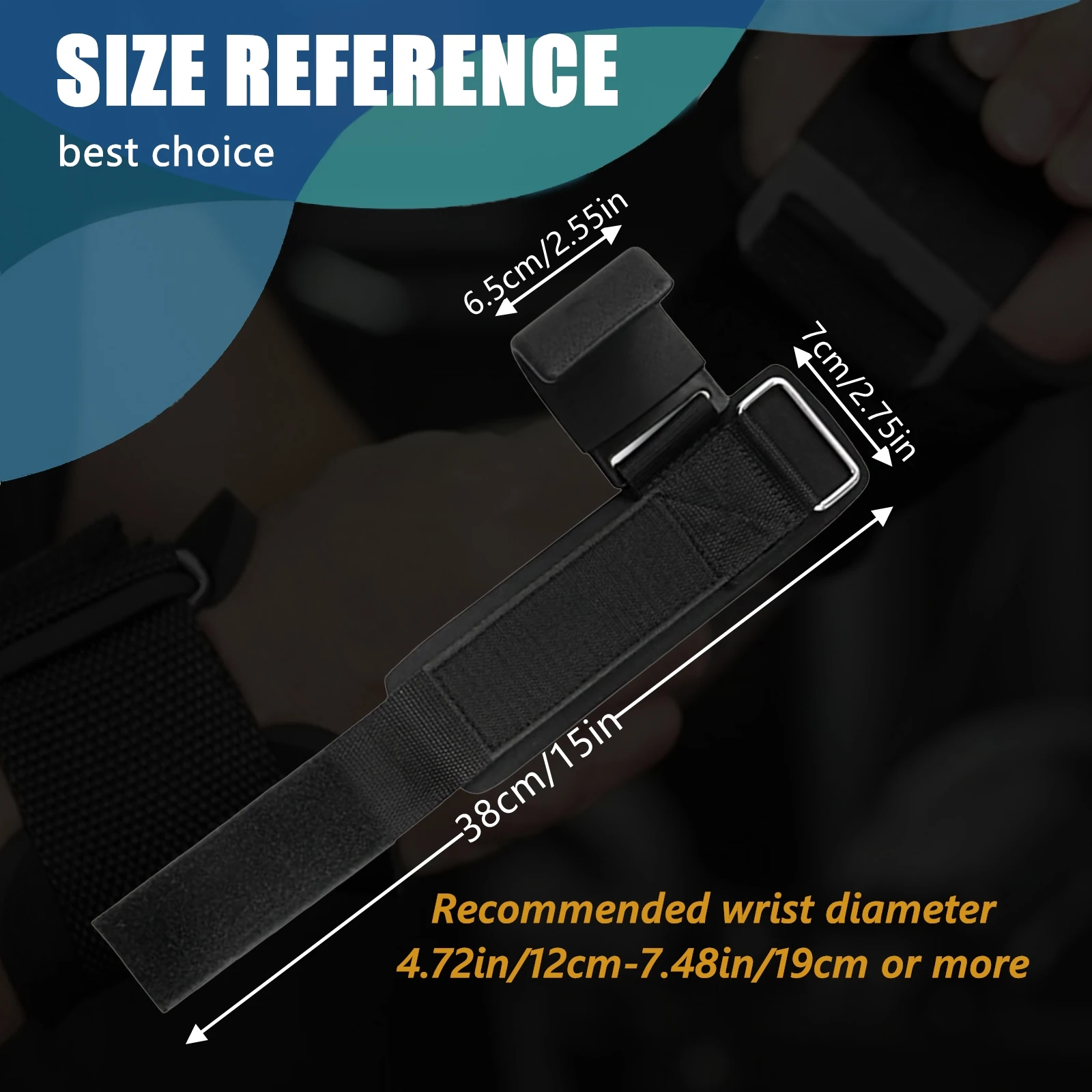 Premium Wristband with Hook Supports Intense Pull-up Exercises Enhances Weight Lifting Performance 1 Pair, fitness wristband
