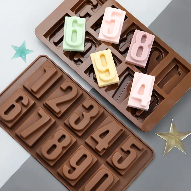 New Silicone Mold Chocolate Mold Fondant Pastry Candy Bar Mold Cake Mold  Decoration Kitchen Baking Accessories Fondant Molds - AliExpress