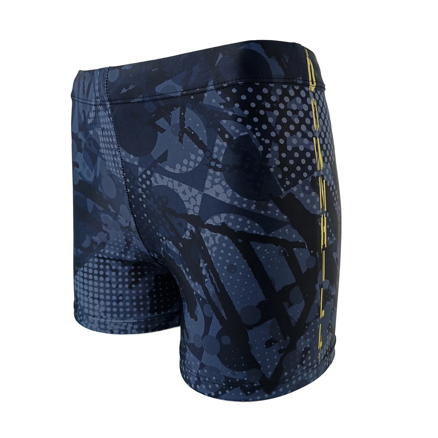 YUKE Professional Men's Swimming Trunks Shorts Beach Suit Training Swimsuit Men Pants Quick Dry Printed