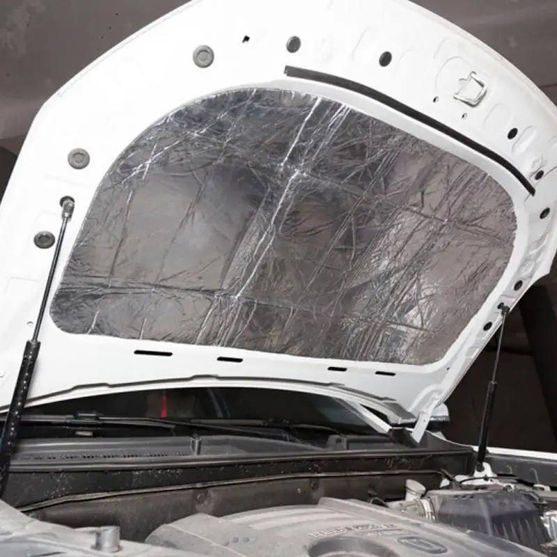 Lot De 12 Tapis D'isolation Phonique Pour Voiture - 250 X 180 X 5 Mm - Tapis D'isolation Autocollant - En Aluminium Butyral - Pour Isolation Phonique Et Thermique - Imperméables Et Ignifuges