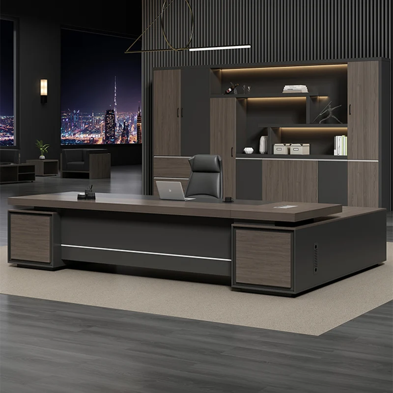 

Drawers Kawaii Office Desk Storage Reception Student Height Office Desk Garden Standing Escritorio Esquina Bussiness Furniture