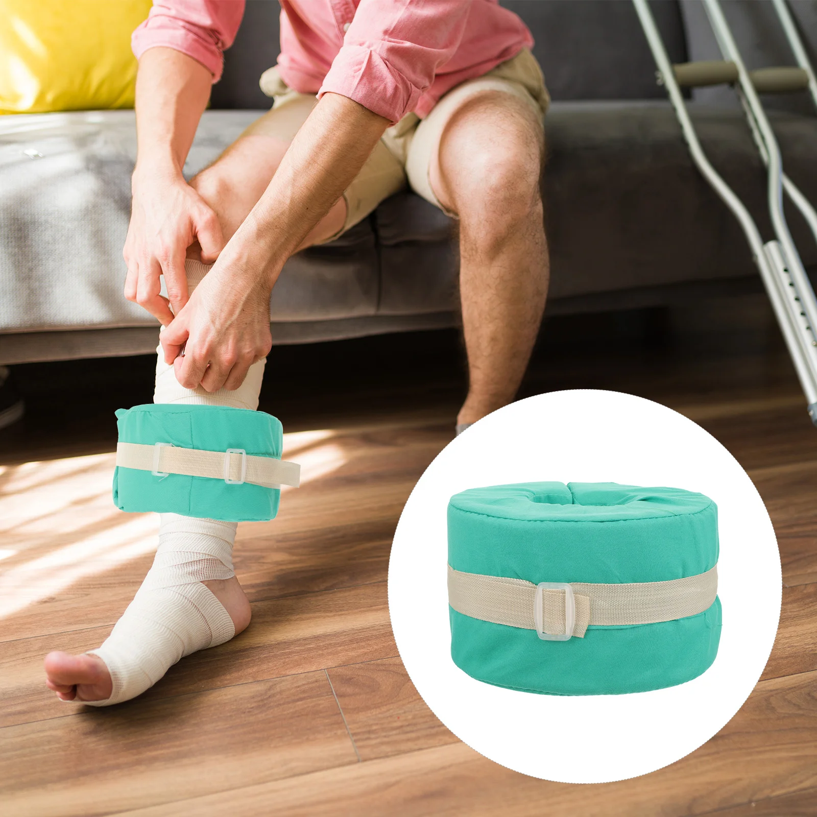 

2 Pcs Sponge Foot Pads Bed Prevention Wrist Ring Heel Protectors for Pressure Sores Ankle Lifting Cushion Pillow Pillows