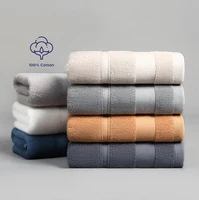 Battilo Serviette de bain en coton doux absorbant pour le visage, serviette de luxe pour hôtel, Spa, salle de bain, serviette de plage solide, ensemble de serviettes de bain 2 pièces 1