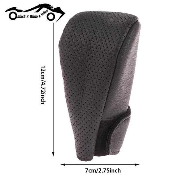 Car Gear Shift Knob Cover PU Leather Car Handbrake Non-slip Universal  Protector