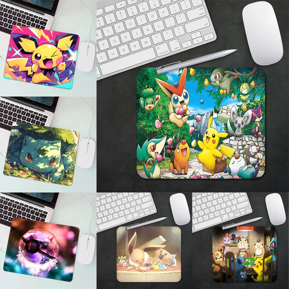 Pokemon Gaming Mouse Pad XS Small Mousepad For PC Gamer Desktop Pikachu  Snorlax Psyduck Decoration Office Mouse Mat Deskmat Rug - AliExpress, image size:960x960