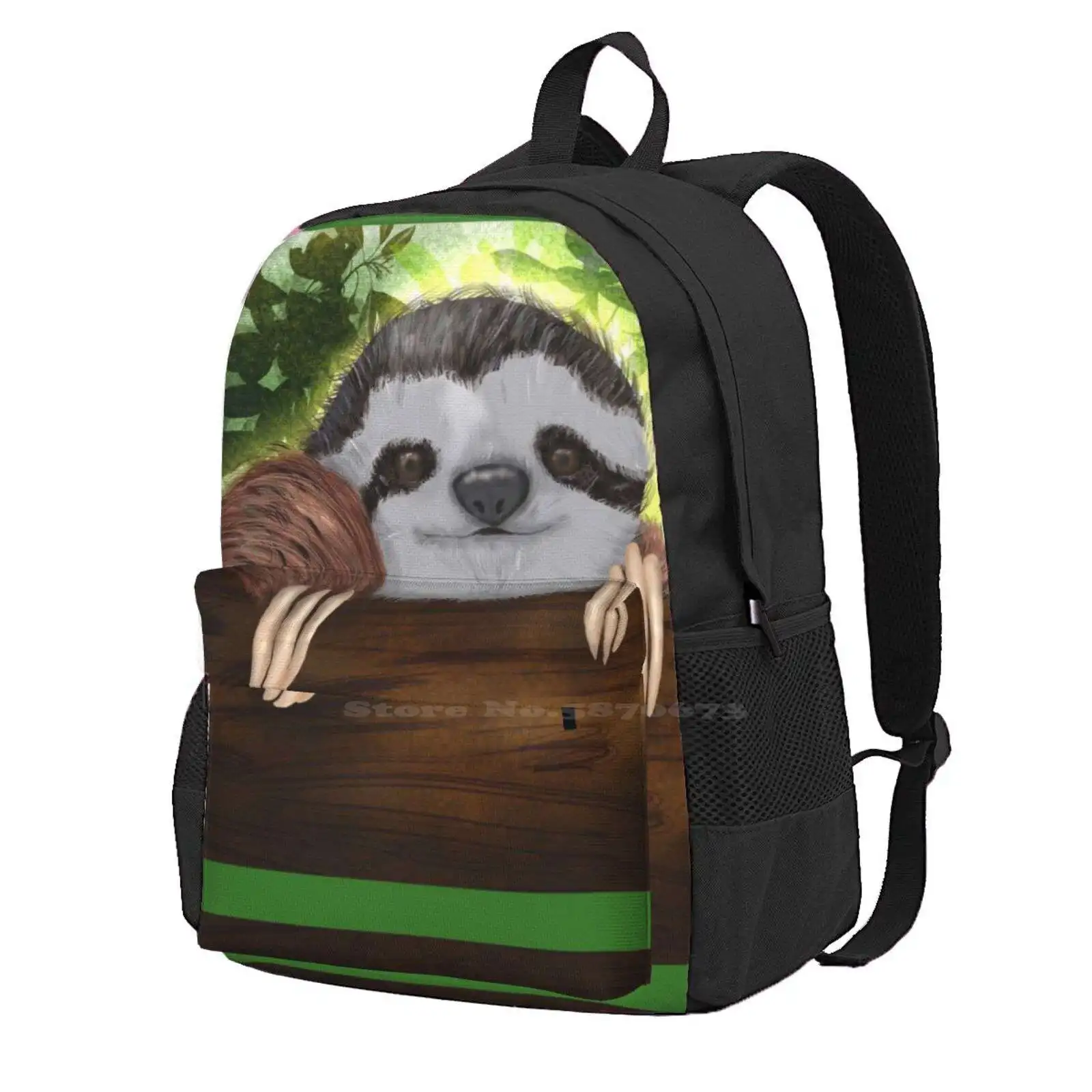 

Sloth Sloth Hot Sale Backpack Fashion Bags Wildlife Animals Nature Cute Sloth Pinwheel Child