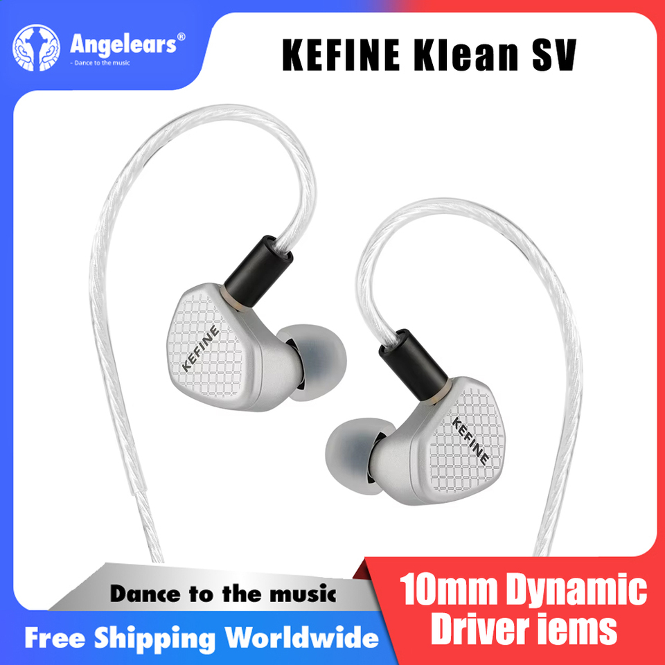 KEFINE Klean SV 10mm DLC Diaphragm Dynamic Driver Hifi Wired IEM Earphones with Metal Housing & Detachable 0.78mm 2pin