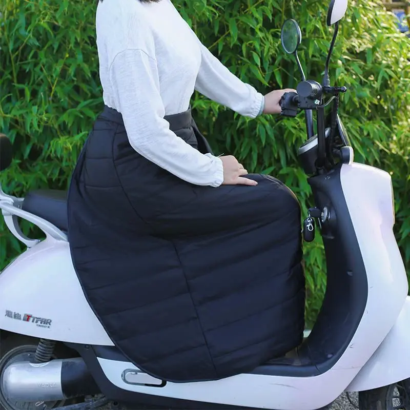 Leg Apron Raincoat Winter Warmer Thermal Blanket Scooters Motorcycle Keep Warm Prevent Cold Plush Thicken Waterproof Windshield