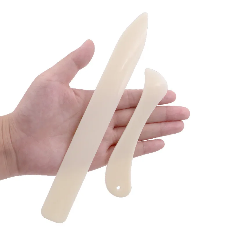 paper creasing tool paper creaser tool 2pcs/lot Plastic Bone Folder Creaser Scoring DIY Bookbinding Leather Crafts Card Making Folding Paper Handmade Burnishing Tools