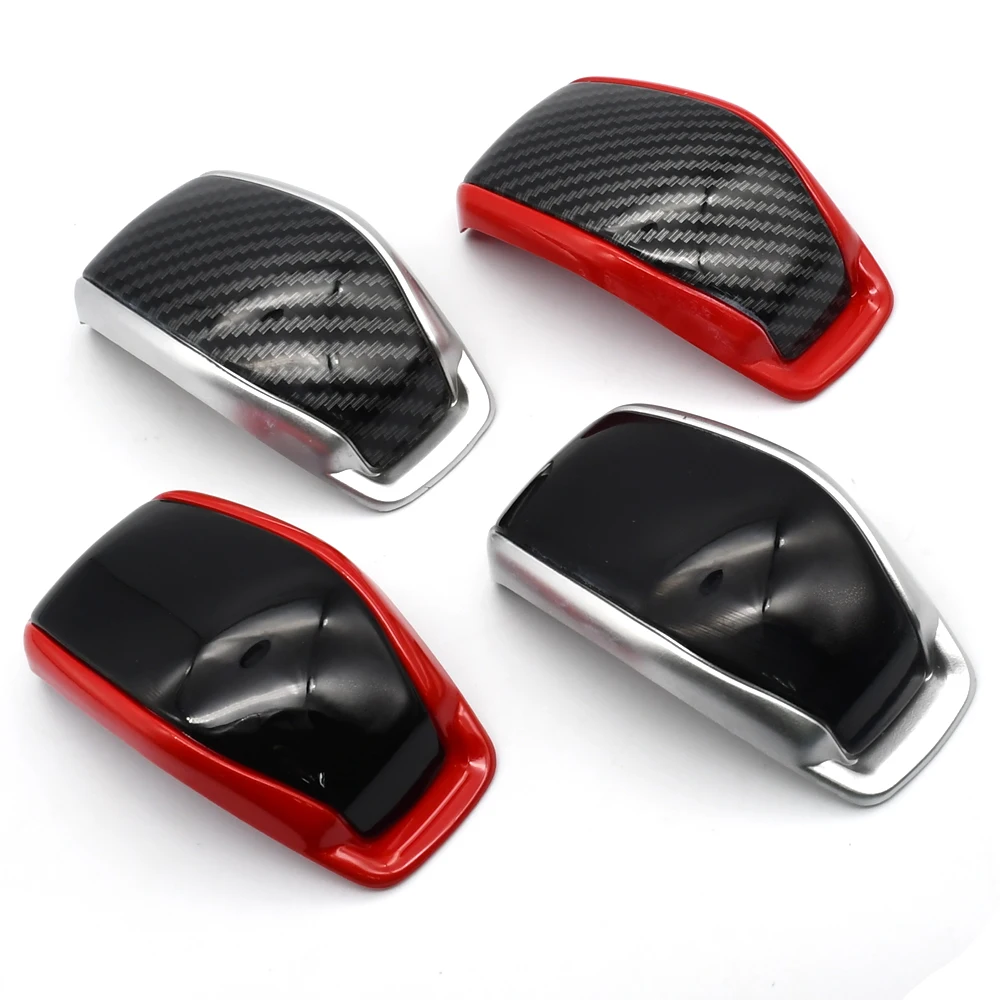 

Carbon Fiber Car Gear Shift Head Cover Case Gearshift Decoration ABS Trim For Toyota RAV4 XA50 2019 2020 Interior Accessories