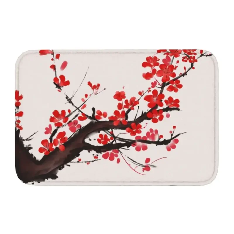 

Коврик для ванной и кухни в японском стиле с изображением цветущей вишни