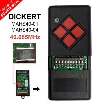 Hand-held Transmitter DICKERT MAHS40-01 MAHS40-04 40.685 mhz Garage Door Remote Control Compatible For DICKERT Red Key 40mhz 1