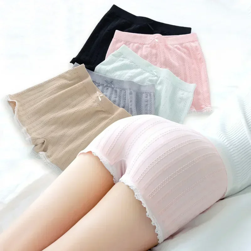 Safety Pants New Lace Safety Pants Summer Short Pants Women Sexy Seamless Shorts For Dress Panties Skirt Women Underwear High-stretch Boxers