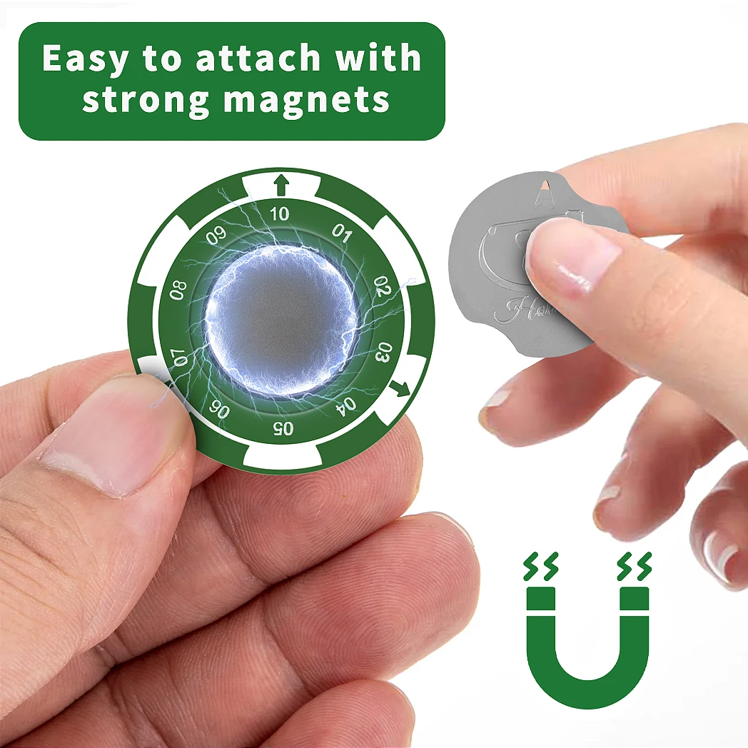 Caiton Golf Marker with Magnetic Hat Clip High Precision Green Reading Aid Perfect for All Golfers Improve Putting Skills golf ball mark,golf hat clip