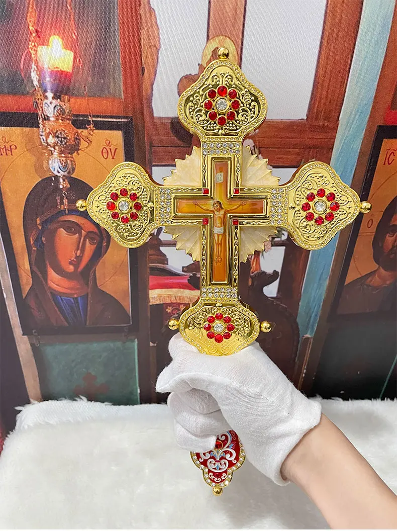 Jesus kreuz orthodox griechisch orthodox kreuz segen kreuz articulos religiosos catolicos kirchen dekoration cruz pectoral – Detail 6