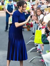  Princess Summer New Designer Short Sleeve Top Pleated Skirt Elegant Vintage High Quality Fashion Office Stretch Knit Women's Set 