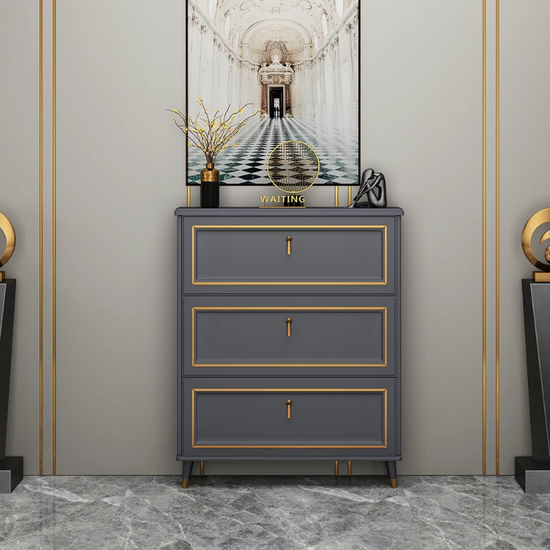 

Simple Modern Hallway Narrow Shoe Cabinet Entrance Small Shoe Cabinet