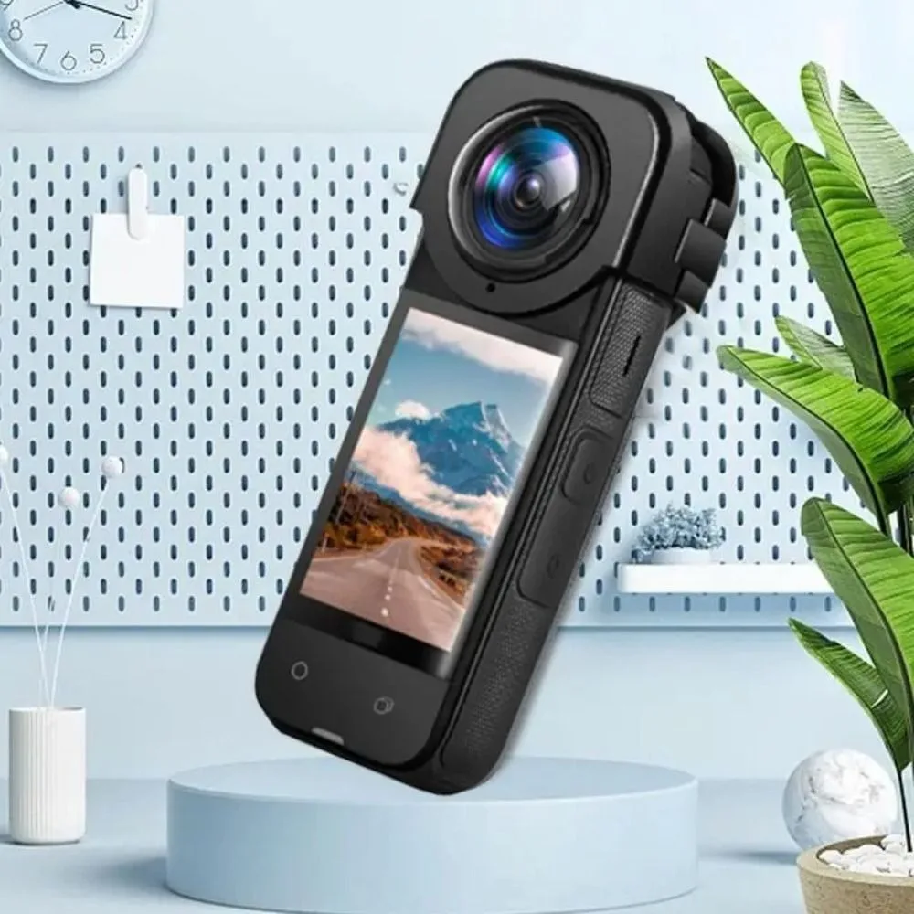 스크래치 방지 렌즈 가드 전체 보호 클립 버클 렌즈 보호 커버, Insta360 X4 용 파노라마 강화 유리