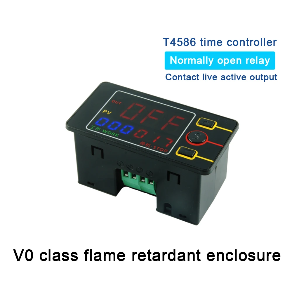 

AC110V-220V DC12V/24V Digital Time Delay Relay LED Display Cycle Timer Control Switch Adjustable Timing Relay Time Delay Switch