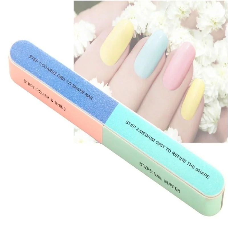 1/3PCS Long Strip Creative Multifunctional Nail File With Double-sided Grinding And Polishing Sand Bar Nail Art Tool Accessories