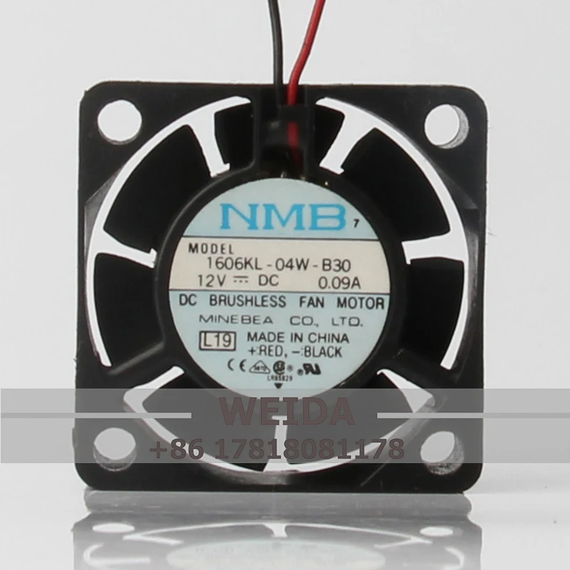 

1606KL-04W-B30 Case Fan for NMB 40x40x15mm 12V 0.09A 4CM 4015 2-wire Dual Ball Cooling Fan