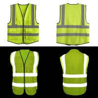 Unisex Reflective Safety Vest for Night Work and Cycling