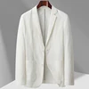 Summer Thin Suit Mens Coat Single Leisure High-grade Sense of Light Luxury Small Suit Jacket Single West Sun-protective Clothing 1