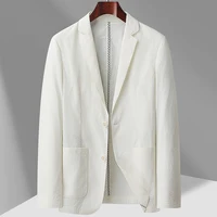 Summer Thin Suit Mens Coat Single Leisure High-grade Sense of Light Luxury Small Suit Jacket Single West Sun-protective Clothing 1