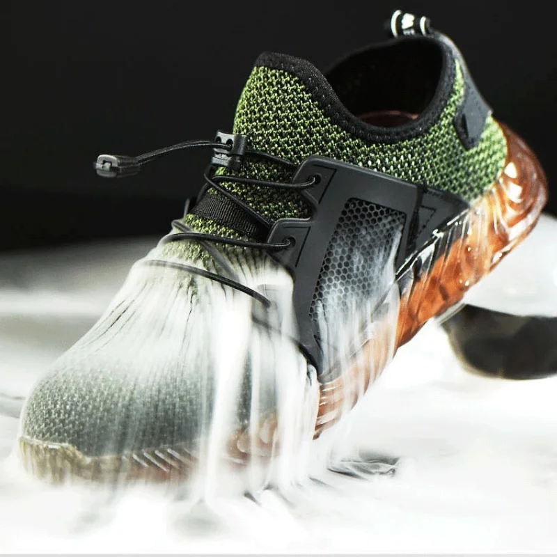 Summer Steel Toe Cap Safety Work Shoes for Men Anti Smashing Anti