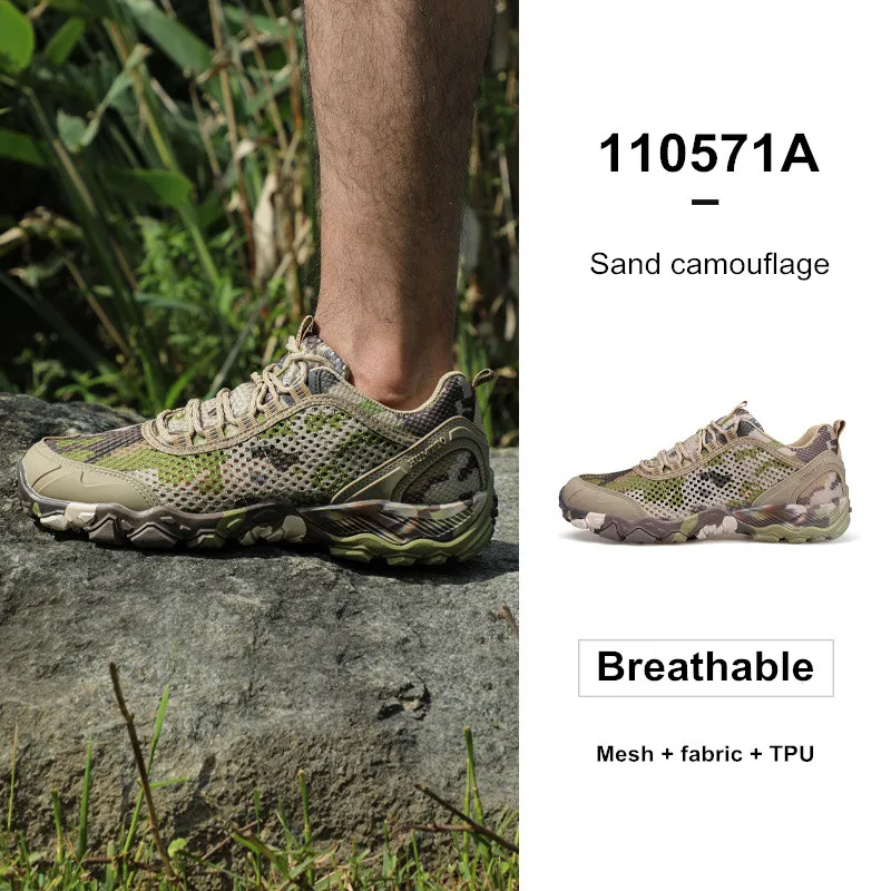 HUMTTO 夏通気性の靴男性用ノンスリップハイキングメンズスポーツ
