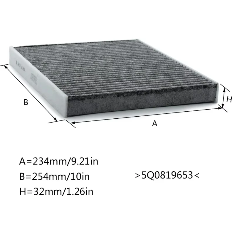 Auto-Klimaanlagen-Luftfilter, geeignet für Volkswagen Golf 7 Lingdu A3 Tiguan Maiten Klimaanlagenfilter 5Q0819653 – Detail 7
