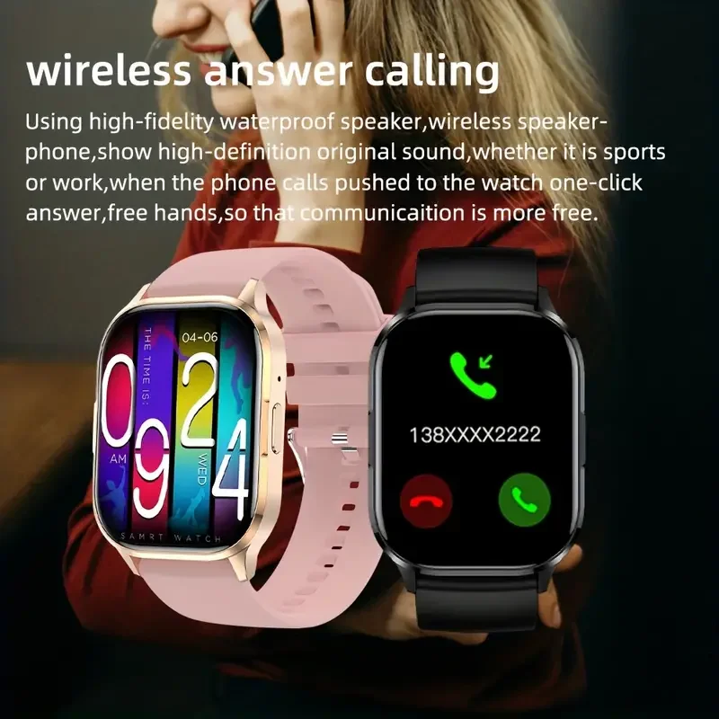 SENBONO 2024 새로운 AMOLED Smartwatch 남성 블루투스 통화 피트니스 트래커 IP67 방수 스마트 시계 남성 여성 IOS 안드로이드