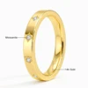 14K Golden Couples Ring Simple Real AU585 Gold Finger Rings GRA Certified Moissanite Wedding Band Engagement Fine Jewelry 5