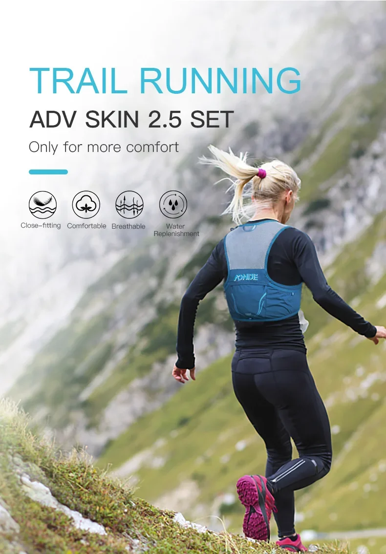Aonijie C932S 2.5L Draagbare Hydration Pack Running Rugzak Rugzak Tas Vest Harnas Voor Wandelen Camping Marathon Race Klimmen hydration backpack hydration pack running hydration vest
