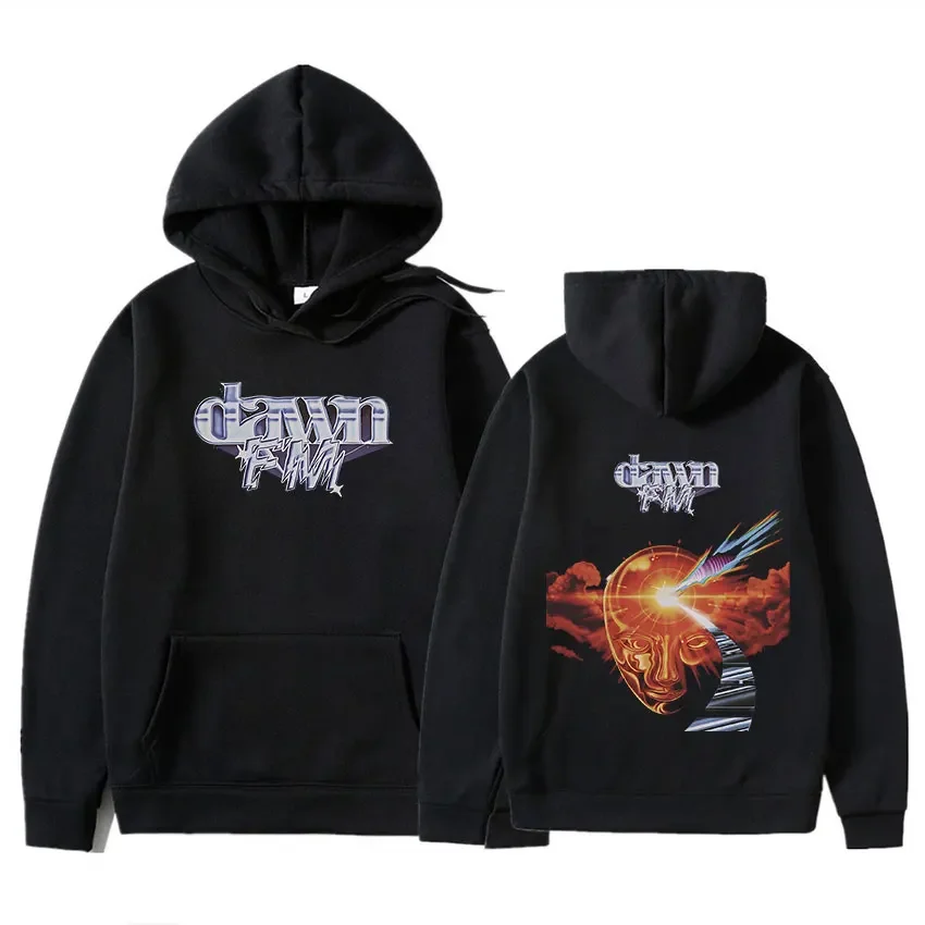Retro The Weeknd Graphic Hoody After Hours Til Dawn Print Oversized Sweatshirt Women Hip Hop Rock Hoodies Gothic Streetwear 3