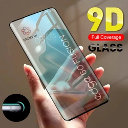 Premium 9D Curved Tempered Glass Screen Protector - Edge 60 Fusion (Black)