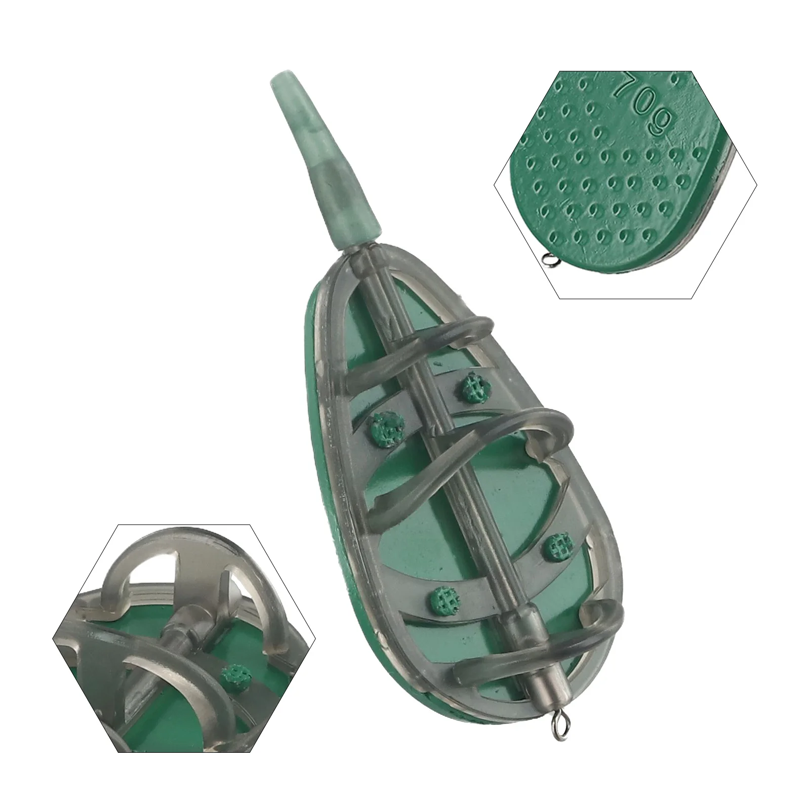 

30g Inline Method Feeder Plastic Fishing Feeder Mould Outdoor Fishing Tool Parts For Carp Fishing Tackle Tool Method Feeder