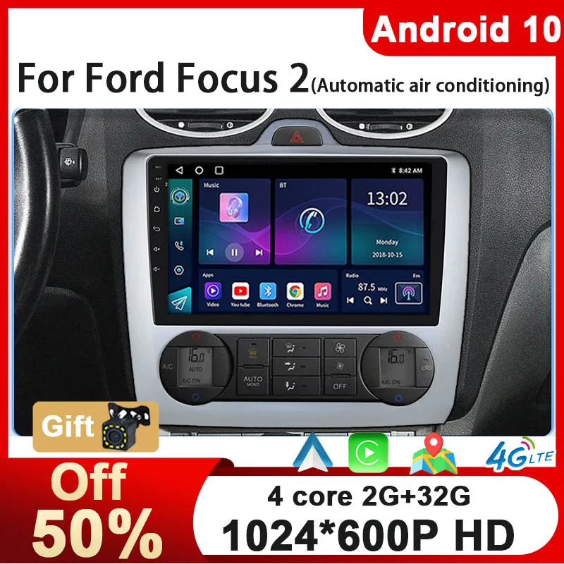 

2024 New Style Multimedia Screen Android 10 for Ford Focus 2 3 Mk2 Mk3 2004 - 2011 Car Radio Stereo DVD Player Navigation GPS 4G