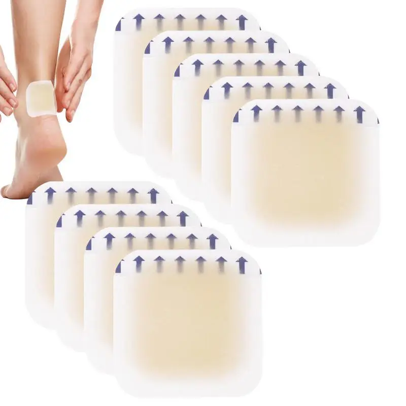 

Heel Pads For Women 10PCS Gel Heel Waterproof Protective Cushions Square Shoe Pads For Hiking Shoes Sneakers Skin-Friendly Heel