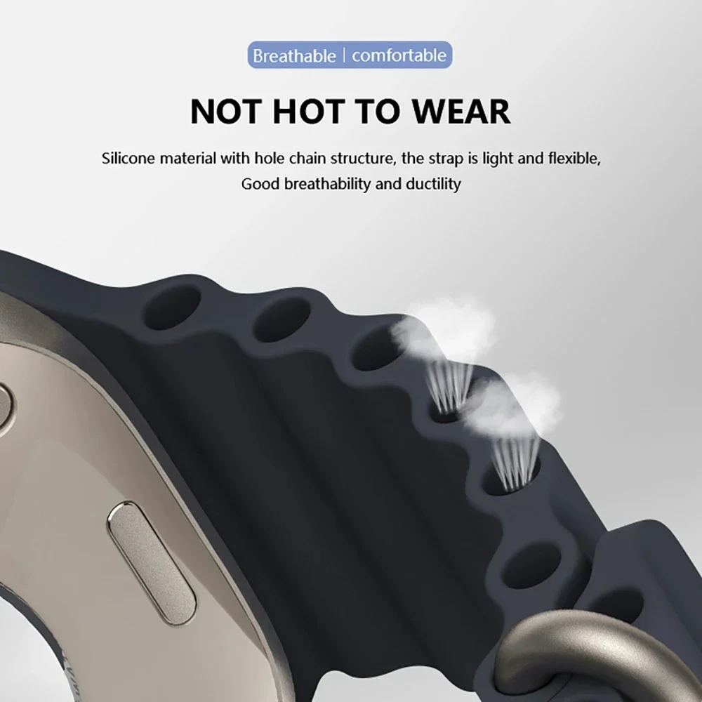 Ocean Silicone Bracelet Strap - Premium Accessory
