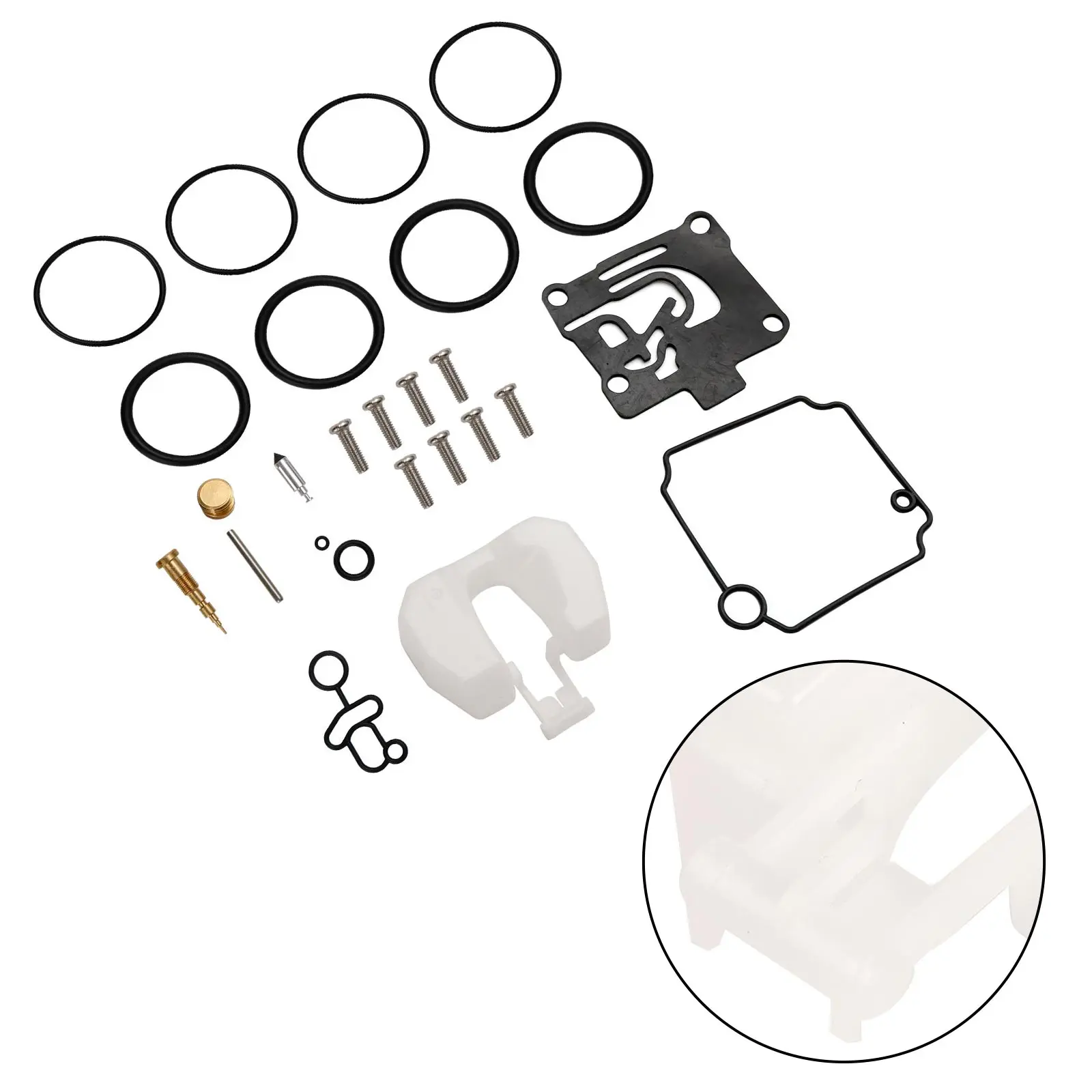 Areyourshop Carburetor Carb Rebuild Kit for Yamaha F50-T50hp 4 Stroke 01-04 62Y-W0093-11-00 ​62Y-W0093-10-00 6