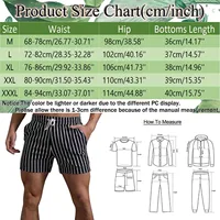 Striped Shorts Mens Casual Sweatpants Drawstring Trouser Slim Fit Fitness Casual Trunks Short Pants Pocket Fashion Male Clothing - Image 6