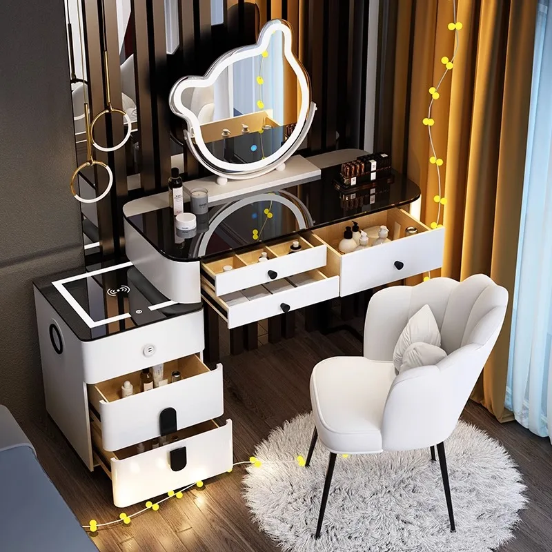 Classic Multifunctional Dressing Table Bedroom Chair Container Dressing  Table Woman Modern Tocador Maquillaje Furniture Makeup - AliExpress