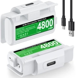 High - Capacity Rechargeable Controller Battery Pack with USB - C Charging Cable and Cover Set (B102)