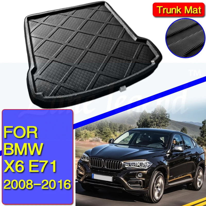 Bmw x6 e71 2008-2016用カスタムブーツライナー,カーゴトレイ,トランクリアマット,ラゲッジトレイ2009 2010 2011  2012 2013 2014 AliExpress