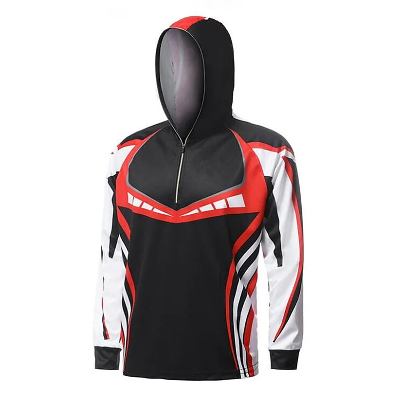 Fly Fishing Clothes Anti-UV Long Sleeve Fishing Jersey Professional Breathable Quick Dry Fishing Hoodie Outdoor Men Clothes Coat