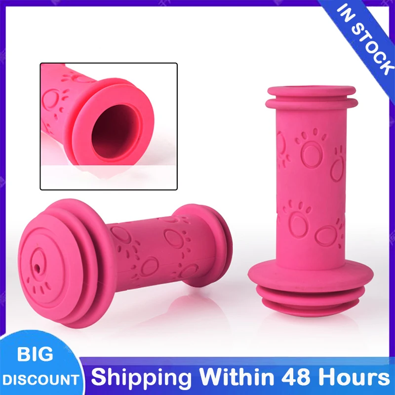 

1 Pair Kids Bicycle Handle Bar Grips Colorful Soft Comfortable Non-slip Scooter Handlebars Accessories