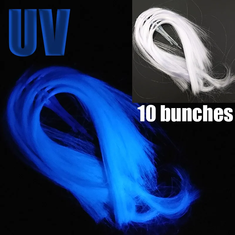 lunker UV ultra violet fluorescent fly fishing thread strand string line tying diy material assist hooks flies